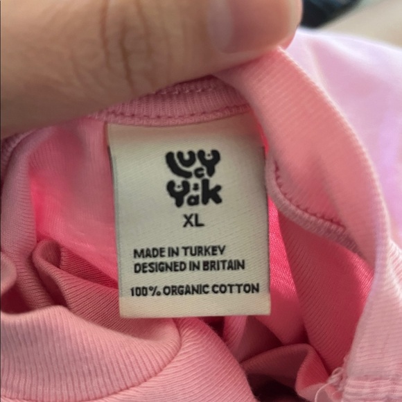 Lucy & Yak Pink Crop Top with Vegetable Graphic - Picture 4 of 4